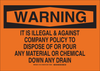 Brady B-302 Polyester Rectangle Orange Chemical, Biohazard, Hazardous & Flammable Material Sign - 14 in Width x 10 in Height - Laminated - 16134 - 754473-16413 - R. S. Hughes Company, Inc.