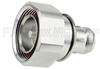 7/16 DIN Male (Plug) to N Female (Jack) Adapter IP67 UnMated, Tri-Metal Plated Brass Body, 1.25 VSWR - SM4472 - Fairview Microwave Inc.