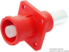Power Entry, Rcpt, 150A, 1Kv, Panel, Red; Product Range Amphenol Industrial - 49AC7370 - Newark, An Avnet Company