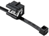 Cable Tie & Edge Clip, 8.0 Long, Ec24, 3-6 Mm Panel, 50Lb, Pa66Uv/pa66Hirhsuv, Black, 100/pkg Rohs Compliant Hellermanntyton - 75Y4275 - Newark, An Avnet Company