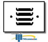 Leviton 1-Gang Louvre Horizontal Box Mtg. Device Louvre.. - 81079 - TelephoneStuff.com