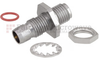 Bulkhead Slide-On BMA Plug to SMA Female (Jack) Adapter, Passivated Stainless Steel Body, High Temp, 1.25 VSWR -- FMAD1112 - Image