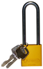 Yellow Aluminum Padlock - 123296 - Brady Corporation