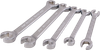 5 Pieces 6 Point Metric Chrome Flare Nut Wrench Set -- FLM5S - Image