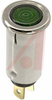 Indicator,Pnl-Mnt;LED;Green;Neon;1/2In;125V;1/3W;Nickel Plated Brass;Polycarb - 70214008 - Allied Electronics, Inc.