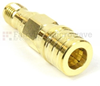 SMA Female (Jack) to QMA Male (Plug) Adapter, 1.25 VSWR -- SM5586 - Image