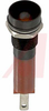 Indicator,Pnl-Mnt;LED INDICATOR, 5MM, 12VDC, RED, BLACK CHROME - 70011717 - Allied Electronics, Inc.