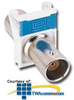Siemon Coax MAX Flat Module with 1 BNC Adapter - MX-F-BA-02 - TelephoneStuff.com