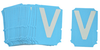 BradyGlo Gothic Quik Align Letter V - 6003-V - Brady Corporation