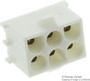 Plug & Socket Connector, Header, 6 Position, 6.35Mm; Connector Systems Amp - Te Connectivity - 30AC4459 - Newark, An Avnet Company