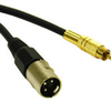 1.5ft Pro-Audio XLR Male to RCA Male Cable -- 2215-40045-001 - Image