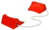 Aviation Wheel Chocks for Small Aircraft, Roped Pair, Orange - UC200-S -- UC200-S
