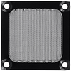 60mm Aluminum & Stainless Steel Fan Filter, Anodized Black Finish - 06250-B - Qualtek Electronics Corp.