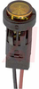 Indicator,Pnl-Mnt;LED;Amber;1/2In.;120VAC;T 1-3/4;Snap;6In. Wire;Nylon;20mA - 70015962 - Allied Electronics, Inc.