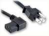 JIS 8303 JAPAN to IEC-60320-C13 RIGHT ANGLE HOME // Power Cords // International Power Cords // Japan/Taiwan Power Cords -- 1991.118 - Image