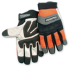 Chicago Protective Apparel Mechflex Black/Gray/High-Visibility Orange Small Goatskin Leather Mechanic's Gloves - MX-80 SM - MX-80 SM - R. S. Hughes Company, Inc.