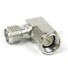 RA SMA Male (Plug) to SMA Female (Jack) Adapter, Passivated Stainless Steel Body, 1.3 VSWR - SM5265 - Fairview Microwave Inc.