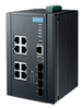 8GE PoE and 4G SFP Managed Ethernet Switch, IEEE802.3af/at/bt, 53~57VDC, -40~70℃ - EKI-7712G-4FMPI-BE - Advantech