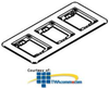 Legrand - Wiremold Three-Gang Cover Plate Flange - 837B - TelephoneStuff.com