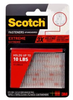 3M Scotch Clear Hook & Loop Tape - 1 in Width x 3 in Length - 64284 -- 051131-64284
