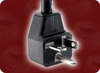 NEMA 6-20P UP ANGLE to IEC-60320-C13 RIGHT ANGLE HOME // Power Cords // High Voltage Power Cords // Straight Blade Power Cords - 1718.120 - Quail Electronics