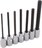 7 Pieces SAE Extra Long Hex Head Socket Set - 25617 - Gray Tools Canada Inc.