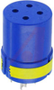 connector comp,insert only,size 20,blueinsul,4 #12 solder cup socket contact - 70141360 - Allied Electronics, Inc.
