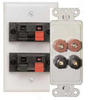 Audio Wall Plate, 4 Module, White; Accessory Type Gc Electronics - 31K9454 - Newark, An Avnet Company