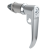 Quarter-Turn Cam Latch, 8 mm Hex Tool Access, L-Handle, Pad Locking, Sealed, Zinc Alloy, Chrome Plated, Bright - E5-7A-1012-UU5 - Southco