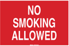 Brady B-120 Fiberglass Reinforced Polyester Rectangle Red Smoking Not Permitted Sign - 20 in Width x 14 in Height - 72049 - 754476-72049 - R. S. Hughes Company, Inc.