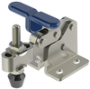 760 LB CAP T-Handle Horizontal Toggle Clamp with Flanged Base & Adjustable U-Bar -- 70028 - Image