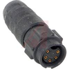 IN-LINE CONNECTOR, FEMALE, WEATHERTIGHT, #20 CONTACTS, 5 PIN - 70214383 - Allied Electronics, Inc.