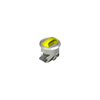 Novibra Push-to-Close Latch, Type 2 , Plastic, White Body, Chrome Cup, Diamond Brass Handle - MP-02-103-714 - Southco