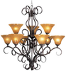 1759MB Mid. Chandeliers-Glass Up - 731192 - Capital Lighting, Inc.