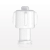 Double Dead-Ender Cap, Non-Vented, White - 65826 - Qosina Corp.