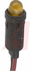 Indicator,Pnl-Mnt;LED;Amber;0.25In;24VDC;T 1-3/4;Snap;6InWire - 70015791 - Allied Electronics, Inc.