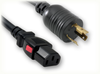 LOCKING NEMA L6-20P to IEC-60320-C13 AUTO-LOCK HOME // Power Cords // High Voltage Power Cords // Auto-Lock - 4802.120AL - Quail Electronics