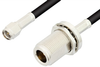 SMA Male to N Female Bulkhead Cable 72 Inch Length Using RG58 Coax - PE3013-72 - Pasternack