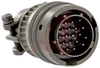 CONNECTOR,MILSPEC STRAIGHT PLUG W/CABLECLAMP,SIZE 14,18 #20 SOLDER PIN CONTACT - 70011082 - Allied Electronics, Inc.