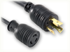 LOCKING NEMA L5-30P to LOCKING NEMA L5-20R HOME // Power Cords // High Voltage Power Cords // Locking Blade Power Cords - 3024.120 - Quail Electronics