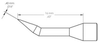 OKi PHT-652327 Sharp Bent Tip 0.4 mm x 16 mm - PHT-652327 - Ellsworth Adhesives