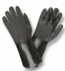 Black PVC Double Dip Supported Gloves (1 Dozen) -- 5114SI - Image
