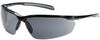 Bouton Optical Commander 250-33 Polycarbonate Standard Safety Glasses Gray Lens - Gloss Black Frame - 616314-30335 -- 616314-30335