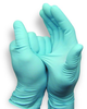 QRP Qualatrile 8BQF09 Blue Large Latex/Nitrile/Vinyl Powder Free Disposable Gloves - Food, Industrial, Medical Grade - Rough Finish - 9 in Length - 8BQF09 LG - 8BQF09 LG - R. S. Hughes Company, Inc.