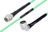Temperature Conditioned TNC Male to N Male Right Angle Low Loss Cable 100 cm Length Using PE-P142LL Coax - PE3M0164-100CM - Pasternack