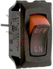 Switch, Rocker, Curvette, SPST, On-None-Off, Visi Rocker W/ On-Off Imprint - 70131590 - Allied Electronics, Inc.