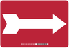 Brady B-401 Polystyrene Rectangle Red Door, Gate & Pathway Sign - 14 in Width x 10 in Height - 98052 - 754473-98052 - R. S. Hughes Company, Inc.