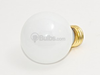 25 Watt, 125 Volt G19 White Globe Bulb - 320025 - bulbs.com