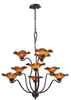 10186/9AMB Mid. Chandeliers-Glass Up - 607187 - Capital Lighting, Inc.