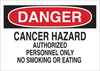 Brady B-302 Polyester Rectangle White Chemical, Biohazard, Hazardous & Flammable Material Sign - 14 in Width x 10 in Height - Laminated - 126143 - 754473-74302 - R. S. Hughes Company, Inc.